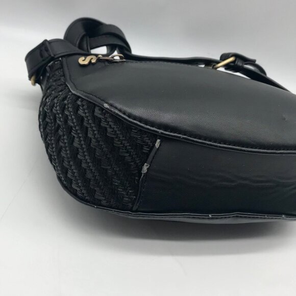 Desigual Black Faux Leather Varsovia Far West Crossbody Bag - Picture 8 of 10